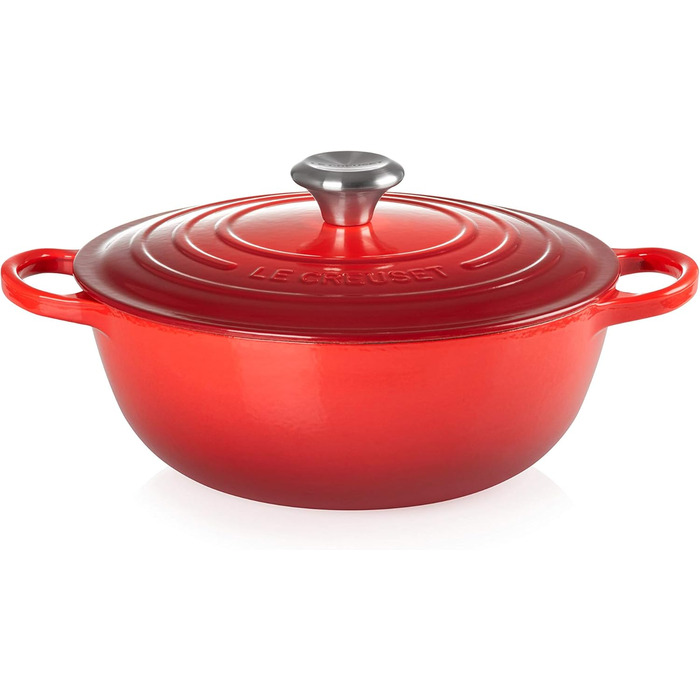 Каструля Le Creuset Signature La Marmite з чавуну 26 см, 4,1 л, для всіх типів плит та індукції, червона