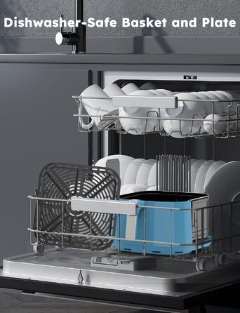 Аерофритюрниця Nuwave Brio Plus 2,5 л, цифровий сенсорний дисплей, діапазон температур 22,5°F - 450°F, Колір: Cozy Blue