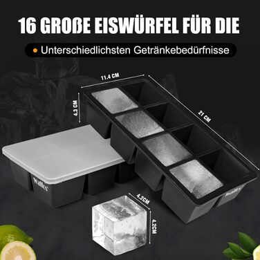 Контейнер для морозива Walfos 1.5л (2 шт.) з кришкою, багаторазовий, для домашнього морозива, йогурту - штабельовані контейнери для морозильної камери