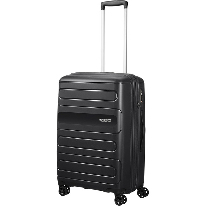 Валіза American Tourister Sunside Spinner 68 розширювана, 3.7 кг, 72.5/83.5 л, чорна, розмір M (67.5 см)