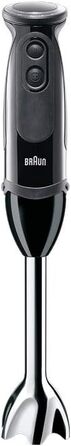 Блендер Braun MultiQuick 5 Vario MQ 5277BK, 1000 Вт, нержавіюча сталь, 4 насадки, чорний