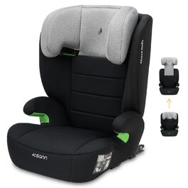 Дитяче автокрісло Osann Musca Isofix i-Size 100-150 см з підголівником, сіро-меланжеве, сидіння-бустер з високою спинкою
