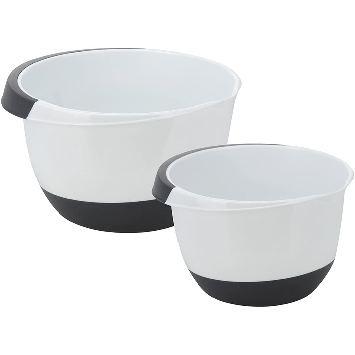 Набір мисок для змішування Excellent Houseware 3,5 і 2,0 л з нековзким дном – для тіста, кухонна миска