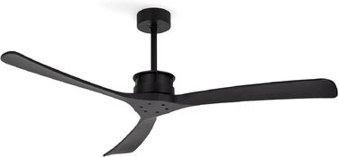 Вентилятор стельовий Windlarge Schwarz з Wi-Fi та пультом ДК, Ø152 см, 40W, 6 швидкостей, DC-мотор, літній/зимовий режим