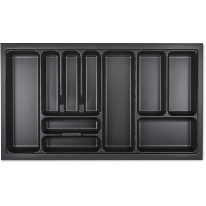 Вкладиш для столових приборів Orga-Box VIII 811x480 мм, лавово-сірий з перловою текстурою для шаф 900 мм, Häcker Küchen