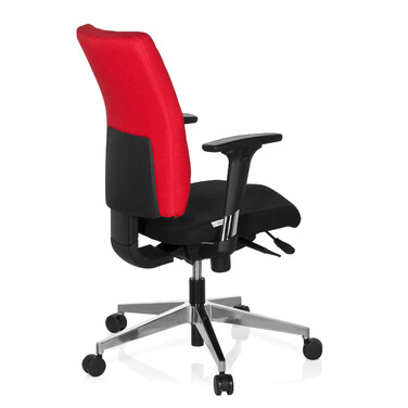 Офісне крісло / Поворотне крісло PRO-TEC 350 Тканина Чорний/Червоний hjh ОФІС