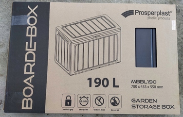 Садова скриня Prosperplast BoardeBox 190 л, коричнева