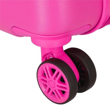 Дитяча валіза Disney Minnie рожевого кольору, ABS, 38x55x20 см, 35 л, з кодовим замком і 4 подвійними колесами, ручна поклажа