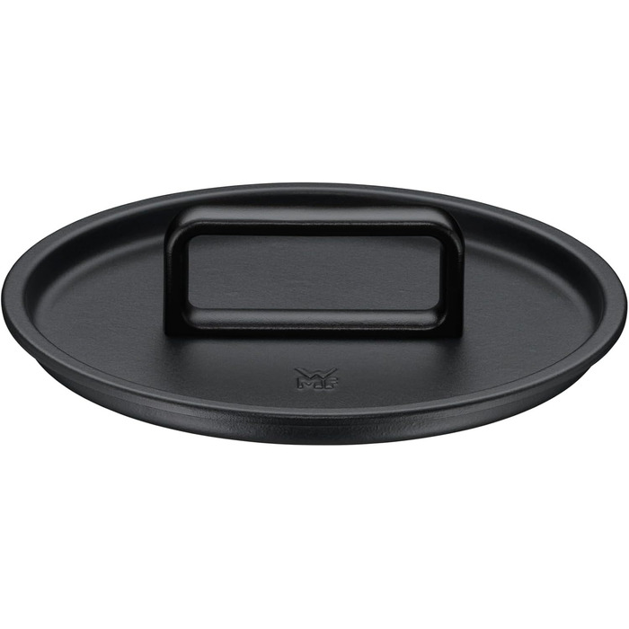 Жаровня WMF Flavour 24 см з чавуну, емальована, для індукції, чорна, з кришкою з конденсаційними виступами, сучасний дизайн