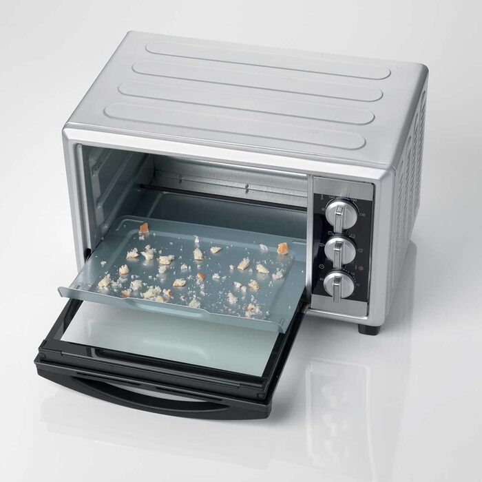 Духовка електрична Ariete 984 Bon Cuisine 250 з конвекцією, 30 л, сріблясто-чорна, 6 режимів, таймер 60 хв, 1500 Вт, подвійне скло