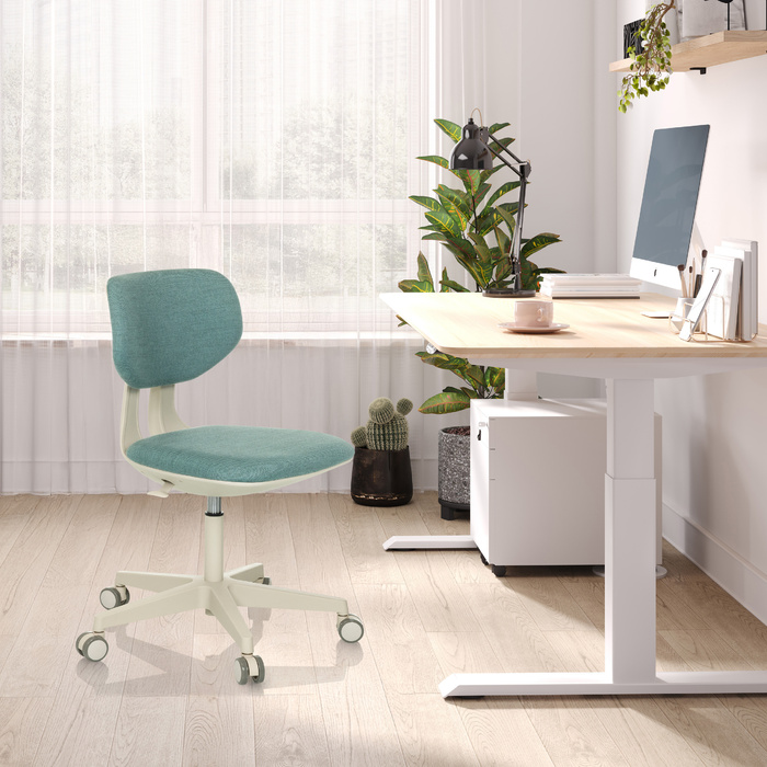 Дитячий письмовий стілець / дитячий стілець KID CLASSIC тканина синій hjh OFFICE