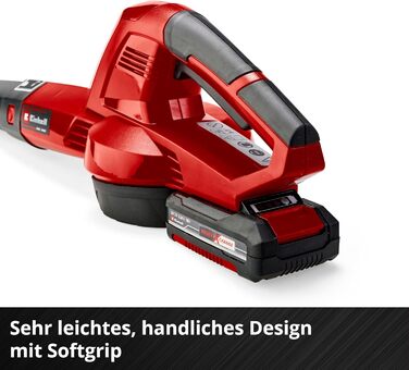 Акумуляторний повітродув Einhell GC-CL 18 Li E Kit Power X-Change (18 В, 210 км/год, регулювання швидкості, Softgrip, акумулятор 2.0 Ач + зарядний пристрій)