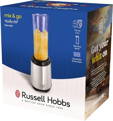 Стаціонарний блендер Russell Hobbs 23472-56 для смузі та коктейлів, 23500 об/хв, чаша 600 мл (BPA-free), нержавіюча сталь