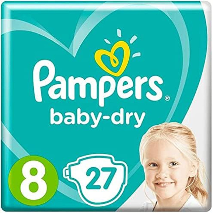 Підгузки Pampers Baby Dry, розмір 8, 27 шт
