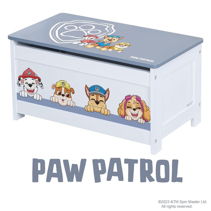 Дерев'яний візок-ходунки Roba Bully Paw Patrol для дітей, ігровий ляльковий візочок, навчальна іграшка для дівчаток і хлопчиків від 12 місяців
