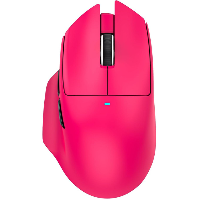 Ігрова бездротова миша Attack Shark V6 Superlight 65г, сенсор PixArt PAW3311 25000 DPI, з магнітною док-станцією, ергономічний дизайн, Berry Red