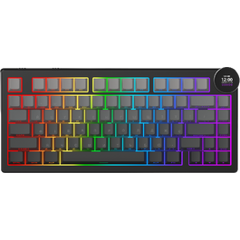 Бездротова механічна клавіатура Ajazz AK820 V2 White Peach Switch (AK820-V2-WP-S-BG)