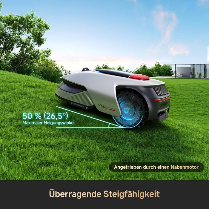 Робот-газонокосарка Dreame A1 Pro без дроту, LiDAR 360°, 2000 м², керування через додаток, OmniSense, розумне уникнення перешкод
