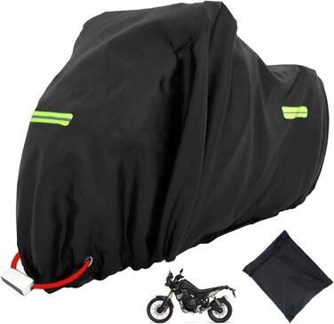 Мотоциклетний чохол XXL водонепроникний для Harley-Davidson, Kawasaki, Suzuki, Honda 245x105x125 см, захисна накидка для вулиці, зимова обшивка, моточохол, мотоциклетна гаражна тент-покривало
