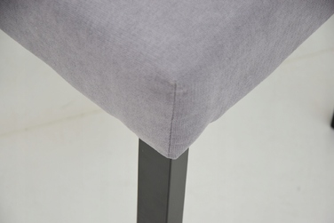Комплект меблів ARTISAN: розкладний стіл 80x140/180 см та 6 м'яких стільців сірого кольору