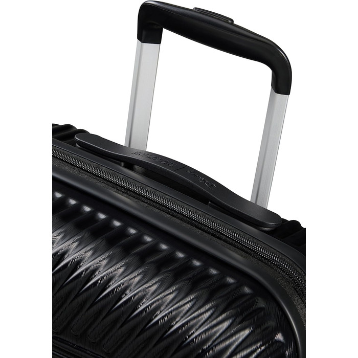 Дорожня валіза American Tourister Mickey Clouds, розмір S, розширювана, 55 см, 38/45 л, чорна з принтом Міккі Мауса, ручна поклажа, на колесах