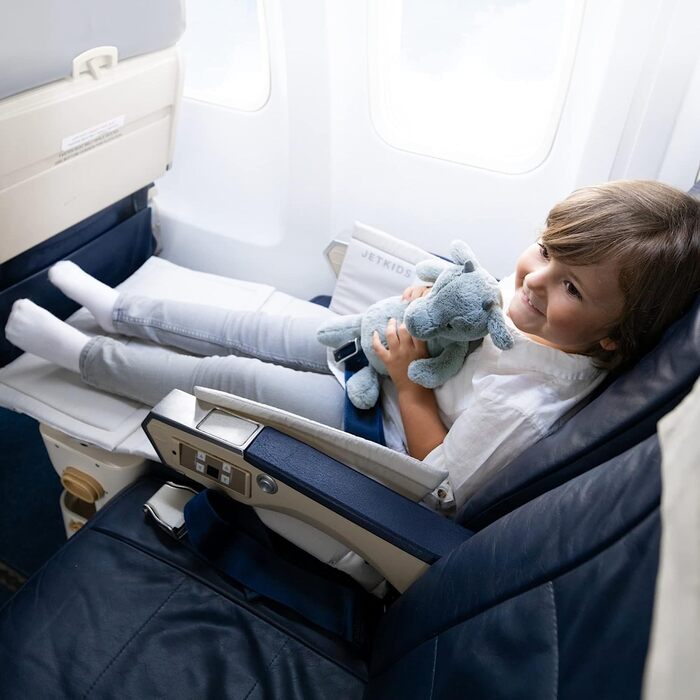 Дитячий валізка-ліжко Stokke JetKids BedBox Blue Sky для подорожей, ручна поклажа, дорожній чемодан для дітей 3-7 років, дозволений для авіаперевезень