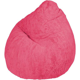 Крісло-мішок Fluffy XL рожеве, 220 л, для дому