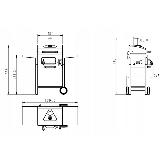 Вугільний гриль LANDGRAF 43 x 30 см