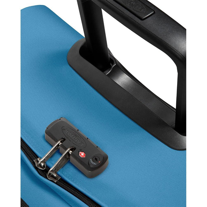 Валіза Eastpak Tranverz M 78L на колесах, синя (Aviator Blue), 67x35.5x30 см, з TSA-замком та телескопічною ручкою