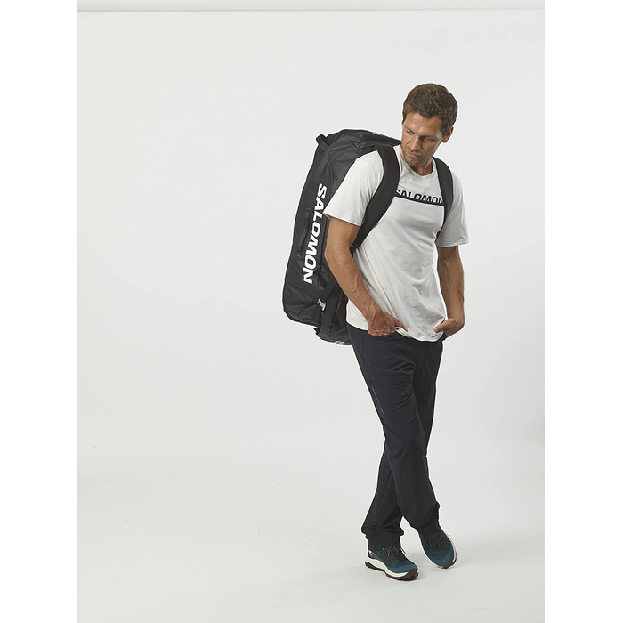 Універсальна дорожня сумка Salomon Duffel 70 л, чорна, зручний доступ