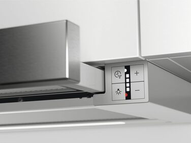 Витяжка для кухні AEG DPE5660B плоска, чорна, відведення або рециркуляція, продуктивність 600 м³/год, LED-підсвітка, клас енергоефективності A
