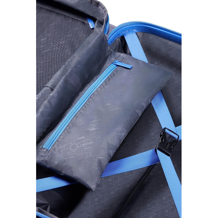 Дорожня валіза American Tourister Mickey Clouds Spinner S, розширювана, 55 см, 38/45 л, синя (Mickey Tranquil Blue), ручна поклажа