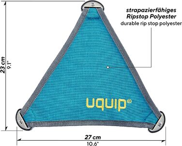 Стілець для кемпінгу Uquip Trinity M, складаний, 150 кг, синьо-жовтий