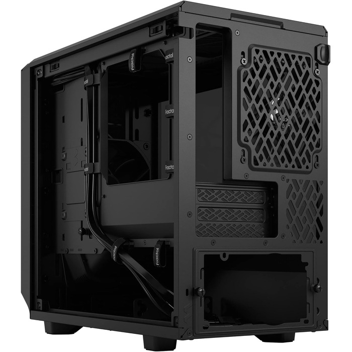 Корпус Fractal Design Meshify 2 Nano Black TG Dark Tint, скляна панель, чорний, компактний формат, для ігрового ПК
