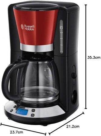Тостер Russell Hobbs Colours+ нержавіюча сталь, 2 широкі слоти, розморожування, 6 режимів, 1000 Вт
