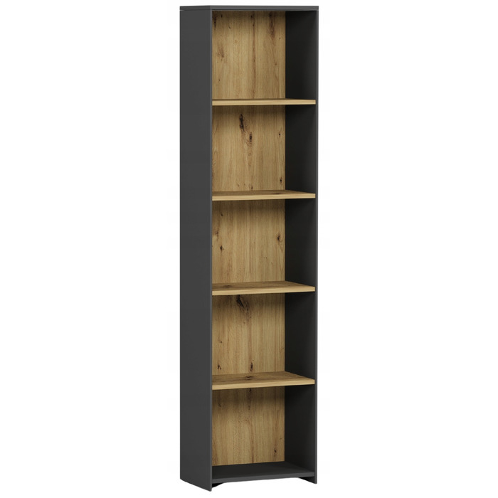 Стелаж Framire 40 x 180 x 30 см, антрацит, дуб артизан