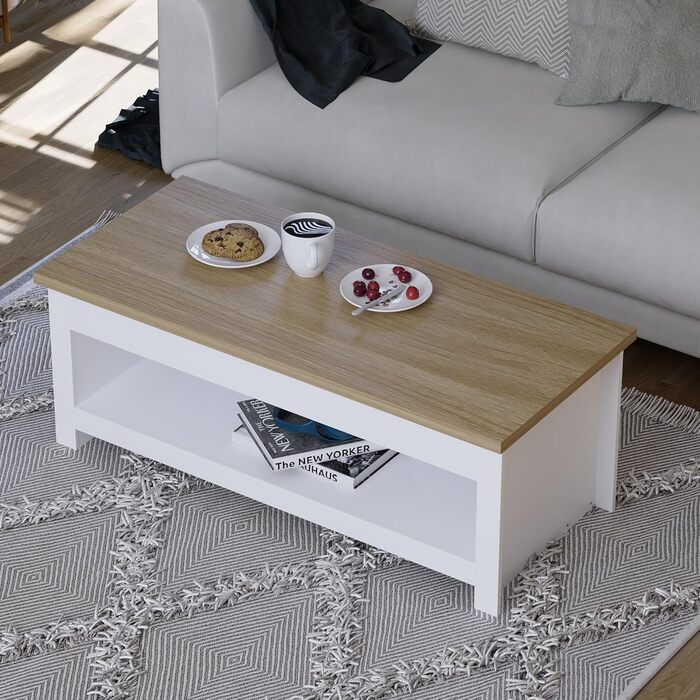 Журнальний стіл Vida Designs Arlington, білий, ДСП, 105x47x40,5 см