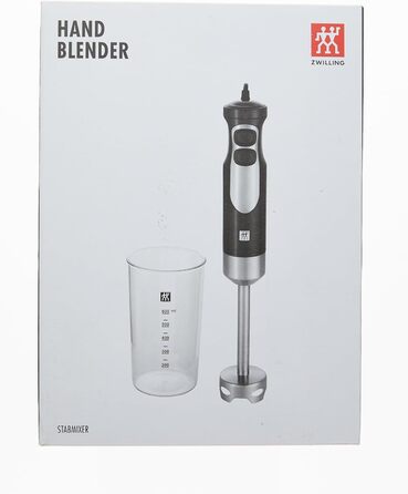 Занурювальний блендер ZWILLING 550 Вт з мірним стаканом 600 мл, нержавіюча сталь/чорний