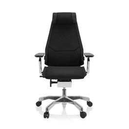 Офісне крісло GENIDIA PRO з тканини, чорне hjh OFFICE