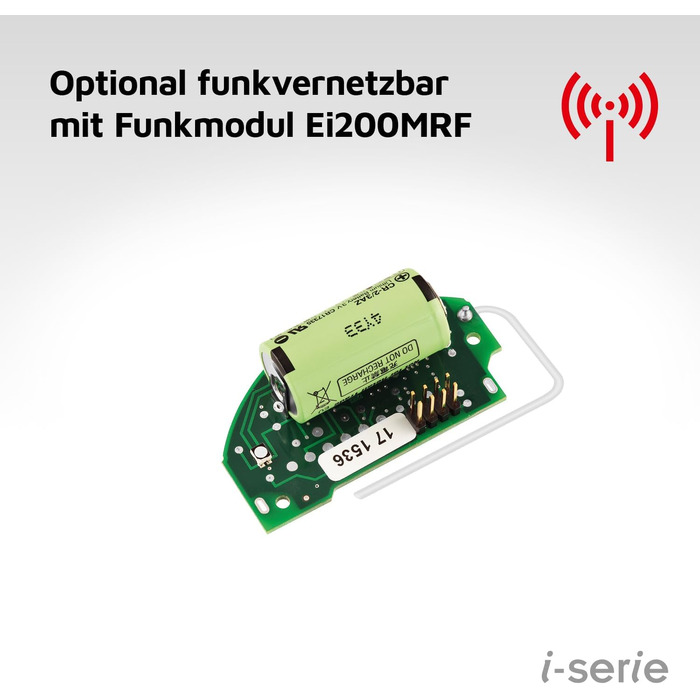 Детектор чадного газу Ei Electronics Ei208D (i-Series) з LCD-дисплеєм та батареєю на 10 років, автономний, білий