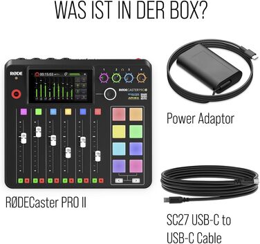 RØDE RØDECaster Duo: Комплект для подкастів, стрімінгу, музики (RCP II Noir)
