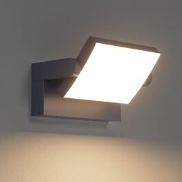 Стіна LED-світильник Klighten 24W антрацит, тепле біле світло 3000K, водонепроникний IP65, поворотний, алюміній, 1500 Лм для вулиці та приміщень
