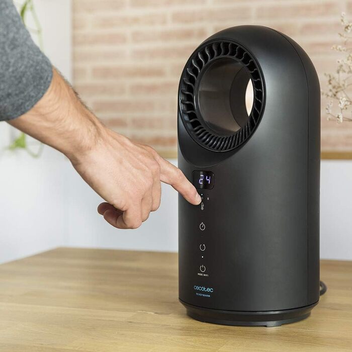 Конвектор Cecotec Warm 8400 Bladeless Connected: WiFi, сенсорне управління, 1500W, чорний