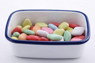 Емальований контейнер HoneyWare Classic Line 0,42 л з кришкою, жаростійкий до 400°C, підходить для плити, духовки, гриля, зберігання та приготування їжі