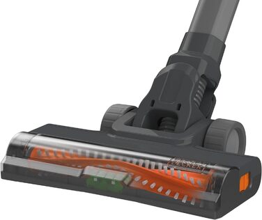 Акумуляторний пилосос BLACK+DECKER 3-в-1 BHFEA520J, 18В, безмішковий, ручний та підлоговий, турбощітка, 2 режими, бездротовий, з настінним кріпленням, щілинною насадкою, вбудованим акумулятором і зарядним кабелем