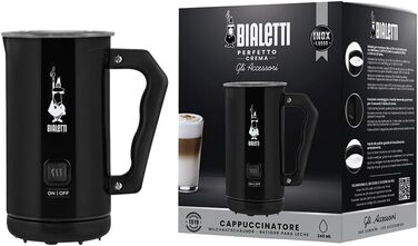 Bialetti електричний спінювач молока для капучино, 150 мл/300 мл, чорний