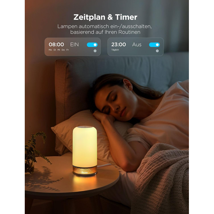 Govee LED-лампа настільна, торшер з торканням, RGBICWW, керування Alexa, 64 режими, 500 люмен, Matter, 2700-6500K, для вітальні та спальні