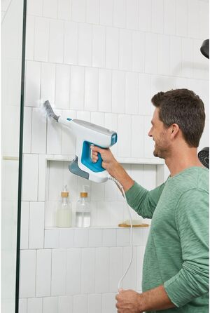 Парова швабра Black+Decker 1500 Вт з насадками, подовжувачем та двоступеневим регулюванням пари для прибирання будинку