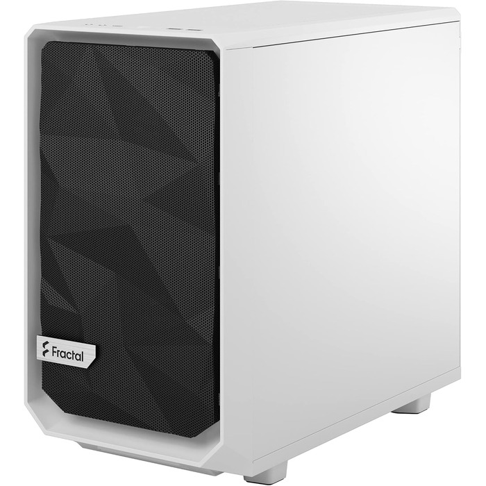 Корпус Fractal Design Meshify 2 Nano White TG Clear Tint, білий, скляна панель, компактний, для ігрових ПК