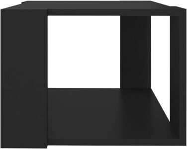 Журнальний стіл vidaXL чорний 40x40x30 см, деревостружковий, для вітальні, кавовий, чайний, приставний, сучасний дизайн